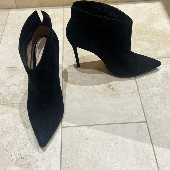 Gianvito Rossi classic black suede sexy boot bootie 40.5 *like new* - Picture 7 of 9